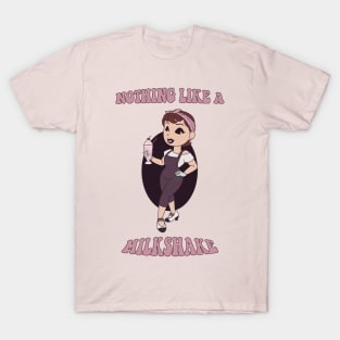 Old Style Cartoon pin up - Milkshake T-Shirt